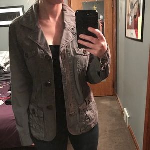 Grey Military Jacket